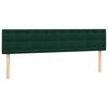 vidaXL Cama box spring con colchones terciopelo verde oscuro 200x210cm