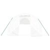 vidaXL Invernadero con estructura de acero blanco 36 m² 12x3x2 m