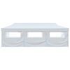 vidaXL Carpa de fiestas pop-up plegable con 8 paredes blanco 3x9 m