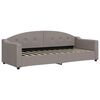 vidaXL Sof&aacute; cama con colch&oacute;n tela gris taupe 80x200 cm