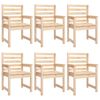 vidaXL Juego de comedor de jardín 7 piezas madera maciza de pino