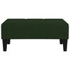 vidaXL Sof&aacute; cama 2 plazas 2 cojines reposapi&eacute;s terciopelo verde oscuro