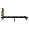 vidaXL Estructura de cama sin colchón metal roble Sonoma 200x200 cm