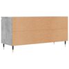 vidaXL Mueble de TV madera de ingeniería gris hormigón 104x35x50 cm