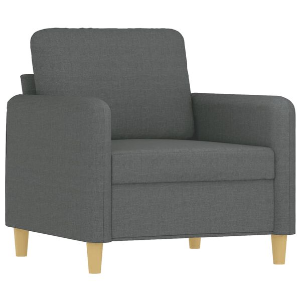 vidaXL Sill&oacute;n de tela gris oscuro 60 cm