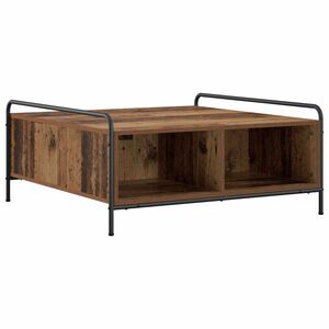 vidaXL Mesa de centro Madera envejecida 90 x 90 x 41 cm