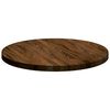 vidaXL Encimera Marr&oacute;n Claro &Oslash; 50 x 2,5 cm Madera de Roble S&oacute;lido