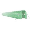 vidaXL Invernadero con estructura de acero verde 48 m&sup2; 24x2x2 m