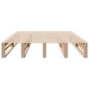 vidaXL Estructura de cama sin colch&oacute;n madera maciza de pino 135x190 cm