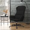 vidaXL Sill&oacute;n de relax de cuero sint&eacute;tico de ante negro