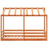 vidaXL Techo de cama infantil madera maciza marr&oacute;n 75x190 cm