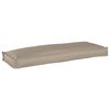 vidaXL Coj&iacute;n Tela Oxford Taup&eacute; 110 x 40 x 8 cm