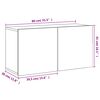 vidaXL Mueble para TV de pared roble marr&oacute;n 80x30x41 cm