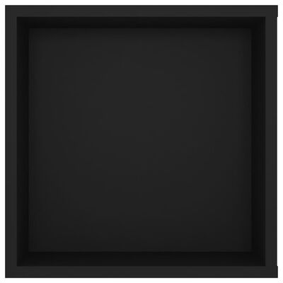 vidaXL Mueble de pared para TV madera contrachapada negro 102x35x35 cm