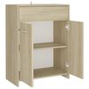 vidaXL Armario de baño madera contrachapada roble Sonoma 60x33x80 cm