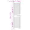 vidaXL Puerta de Armario 2 pcs Natural 140.5 x 2.1 x 49.5 cm