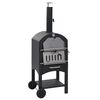 vidaXL Horno de pizza exterior carb&oacute;n de arcilla refractaria
