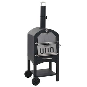 vidaXL Horno de pizza exterior carb&oacute;n de arcilla refractaria