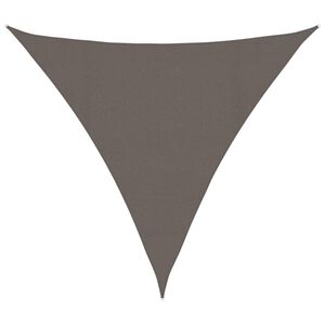 vidaXL Toldo de vela gris antracita HDPE 160 g/m&sup2; 4x4x4 m