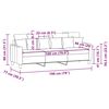 vidaXL Sof&aacute; de 3 plazas de tela gris claro 180 cm