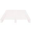 vidaXL Cama de palets madera maciza pino blanca individual 90x190 cm