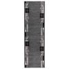 vidaXL Alfombra Runner FLORNES Tejido Gris Hojas 67 x 250 cm PP 7 mm