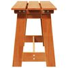 vidaXL Banco de exterior Marr&oacute;n 119 x 47 x 35 cm Madera de pino macizo