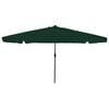 vidaXL Sombrilla de jard&iacute;n 395 x 395 x 245 cm Poli&eacute;ster Redondo Verde