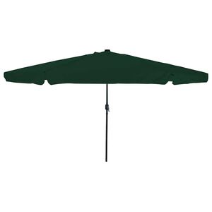 vidaXL Sombrilla de jard&iacute;n 395 x 395 x 245 cm Poli&eacute;ster Redondo Verde