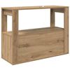 vidaXL Vitrina Roble artisan 80 x 30 x 60 cm Madera contrachapada