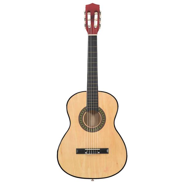 vidaXL Set de guitarra clásica para principiantes 8 pzas 3/4 36"
