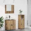 vidaXL Juego de muebles de ba&ntilde;o con puerta 3 pcs Roble artesanal