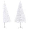 vidaXL &Aacute;rbol de Navidad artificial de esquina blanco 240 cm PVC