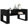vidaXL Mesa de Caf&eacute; Roble Negro 92 x 53 x 45 cm Madera de ingenier&iacute;a