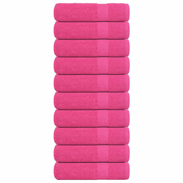 vidaXL Toallas de mano FROGN 10 uds rosa 50x100 cm 360 g/m²