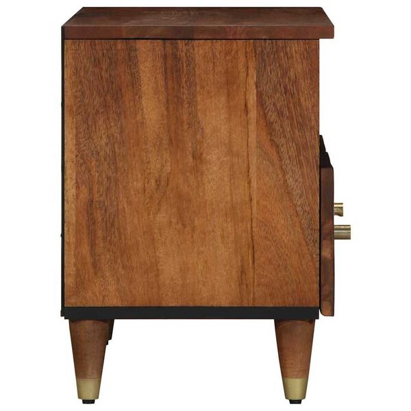 vidaXL Mueble de TV Marrón miel 70 x 33 x 46 cm Madera de mango maciza