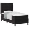 vidaXL Cama tipo Box Spring con colch&oacute;n Negro 90 x 190 cm Terciopelo