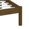 vidaXL Estructura de cama madera maciza de pino marrón miel 200x200 cm