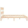 vidaXL Estructura de cama sin colchón madera maciza de pino 160x200 cm