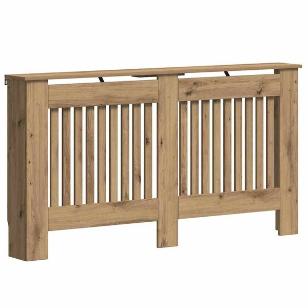 vidaXL Cubierta de Radiador Roble artesanal 152 x 19 x 81,5 cm