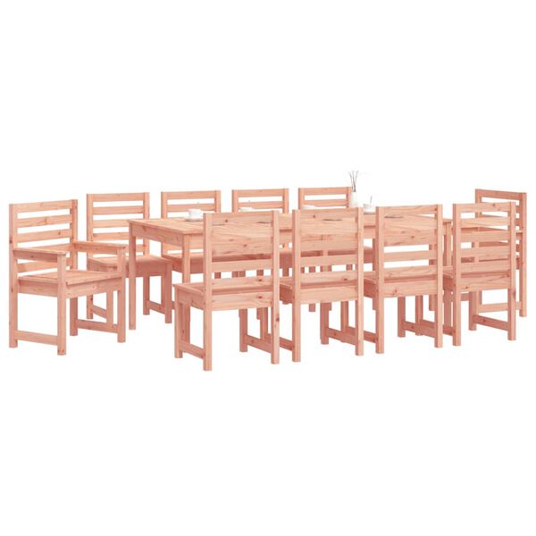 vidaXL Juego de comedor de jard&iacute;n 11 pzas madera maciza abeto Douglas