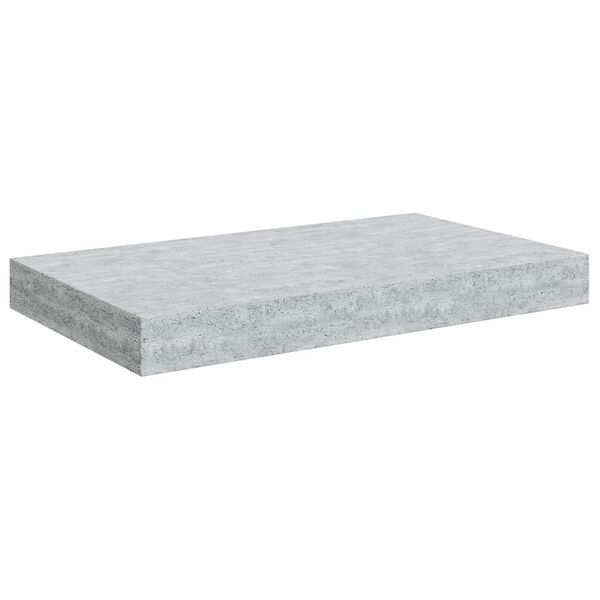 vidaXL Estante flotante de pared gris hormig&oacute;n MDF 40x23x3,8 cm