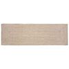 vidaXL Alfombra de &aacute;rea Natural y Blanco 80 x 200 cm yute