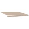 vidaXL Toldo Retr&aacute;ctil Beige 4 x 3 m Lona y Aluminio