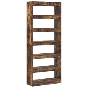 vidaXL Librer&iacute;a Roble ahumado 80 x 30 x 198 cm Madera de ingenier&iacute;a