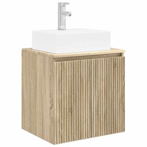 vidaXL Vanidad con Lavabo de Pared Roble Sonoma 49,5 x 41 x 62,5 cm