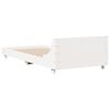 vidaXL Estructura de cama sin colchón madera maciza blanca 75x190 cm