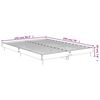vidaXL Estructura de cama madera de ingenier&iacute;a gris hormig&oacute;n 140x190cm