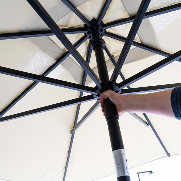 Madison Sombrilla de jard&iacute;n Denia gris 200x200 cm