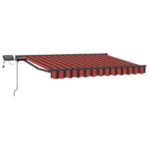 vidaXL Armaz&oacute;n de toldo manual con LEDs 3 x 2,5 m